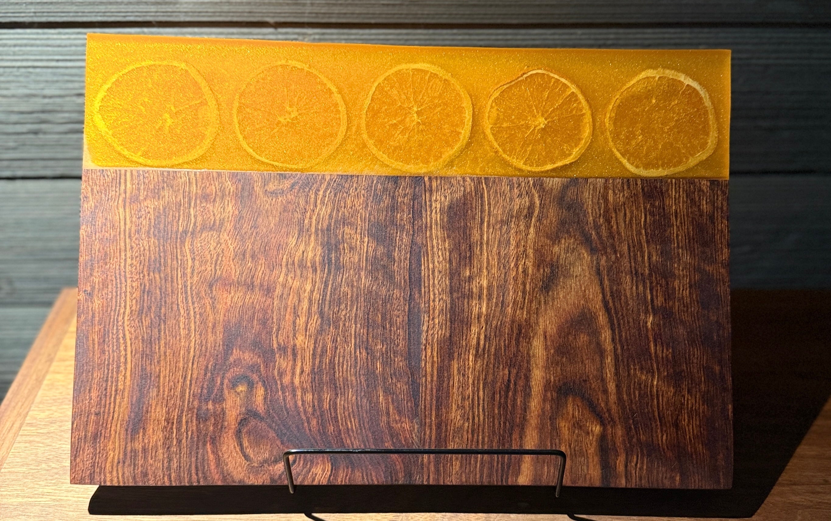 Oranges Inlayed On Rosewood
