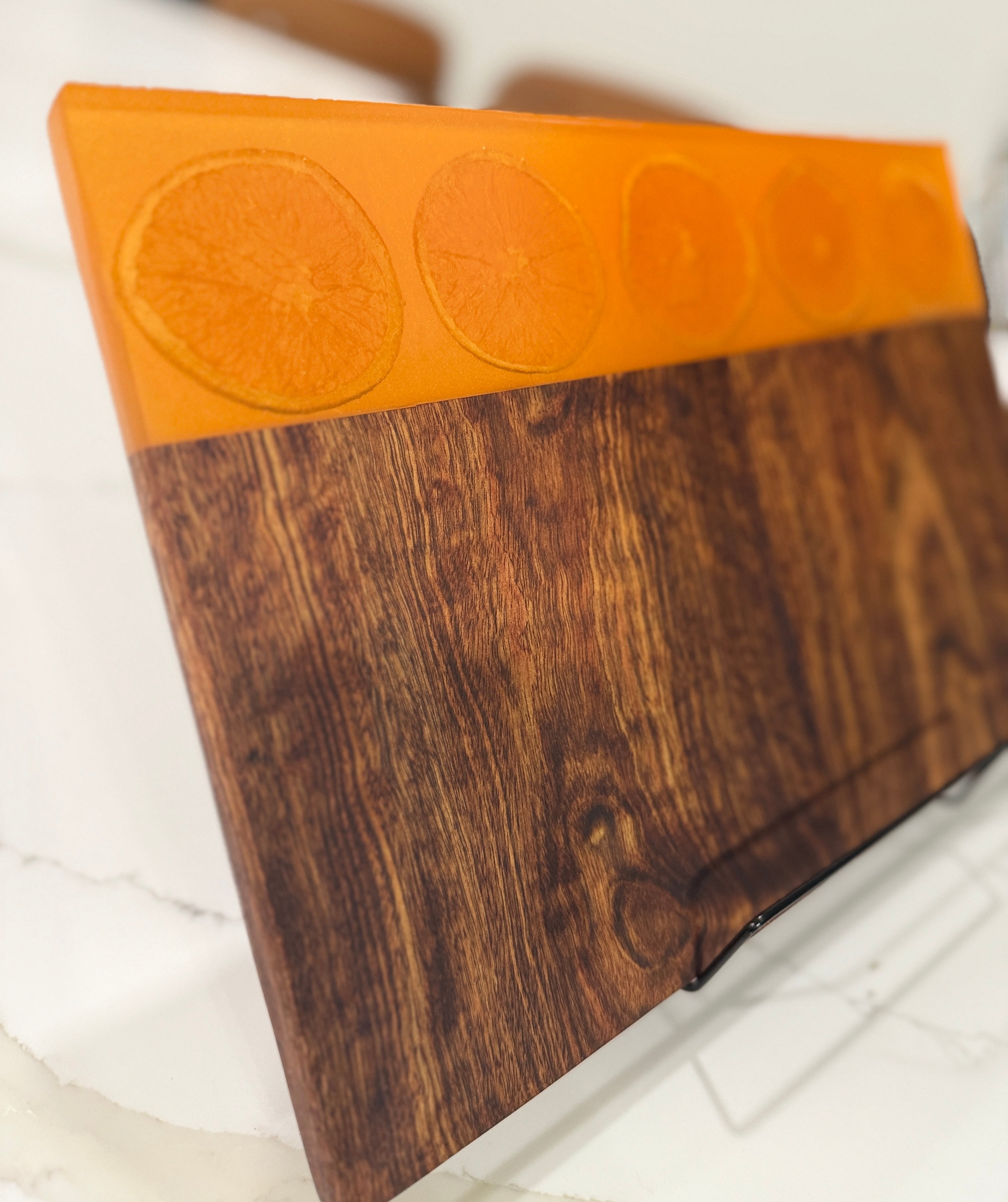 Oranges Inlayed On Rosewood