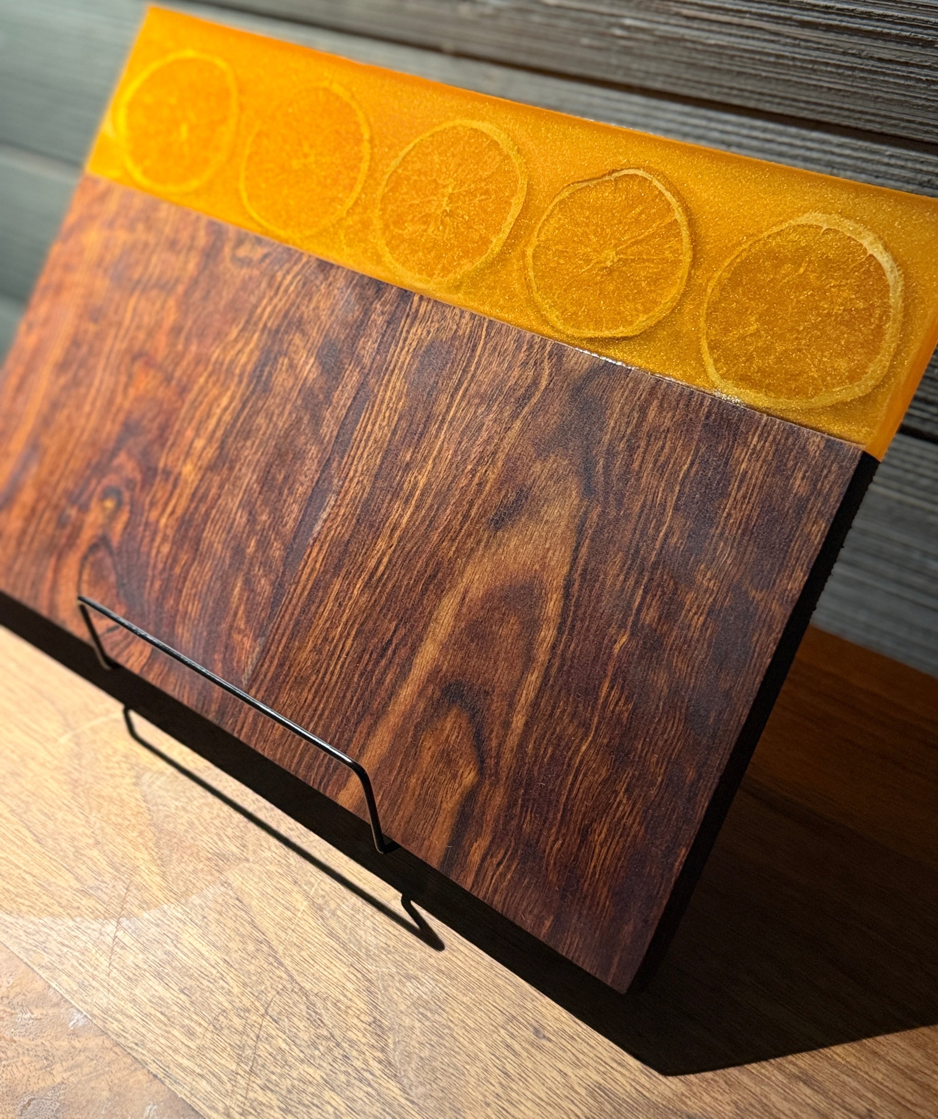 Oranges Inlayed On Rosewood