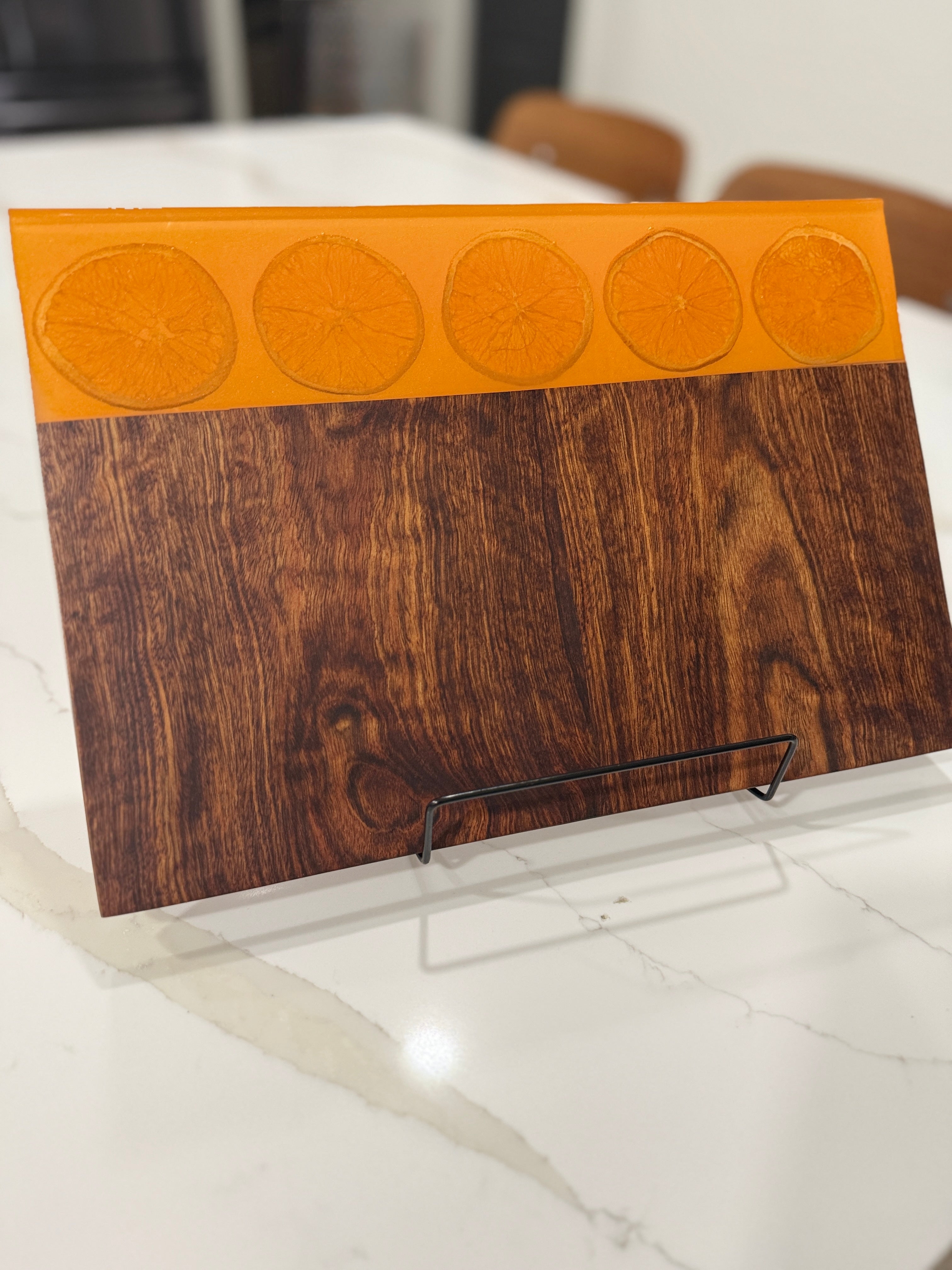 Oranges Inlayed On Rosewood