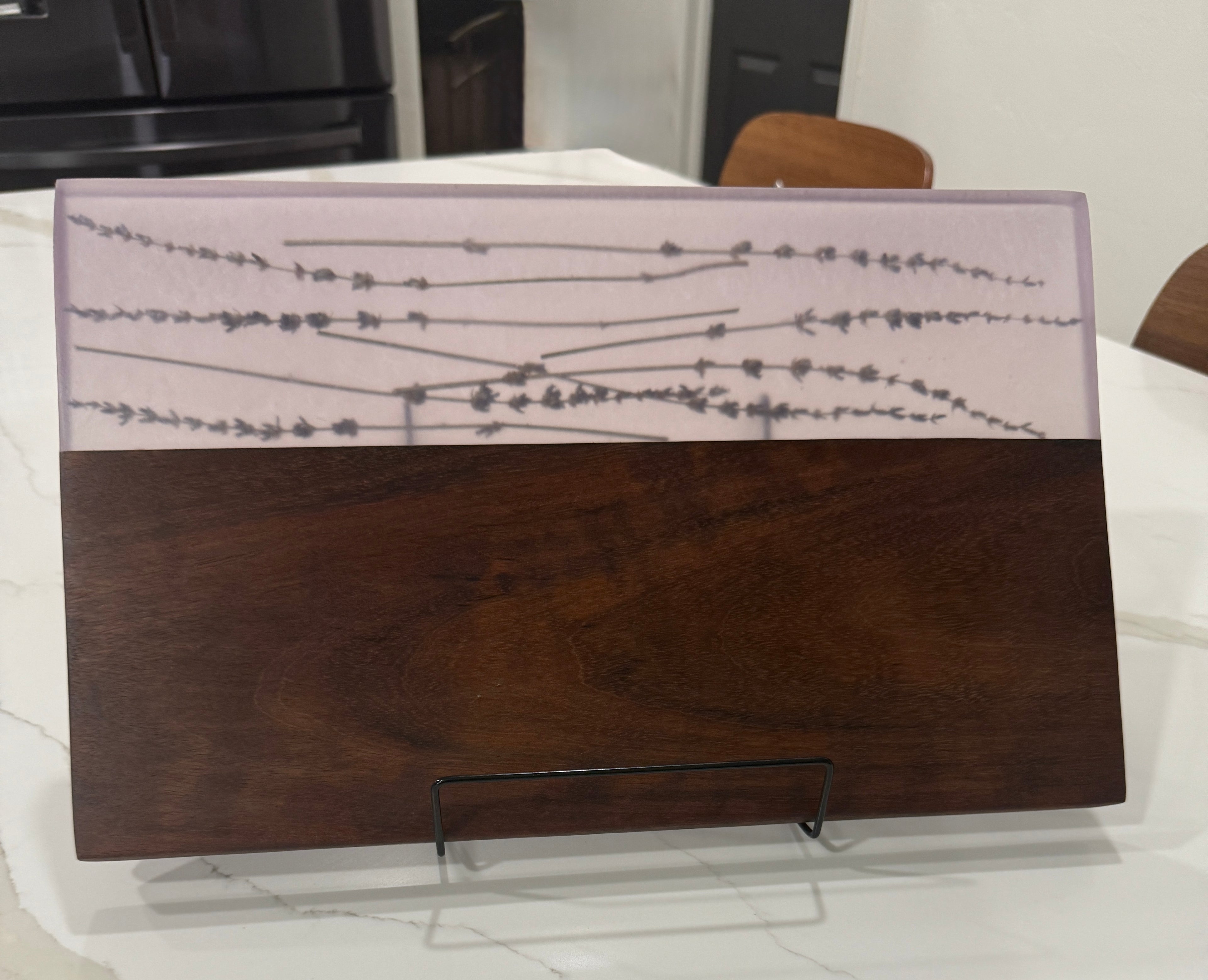 Lavender Inlayed Cutting Board