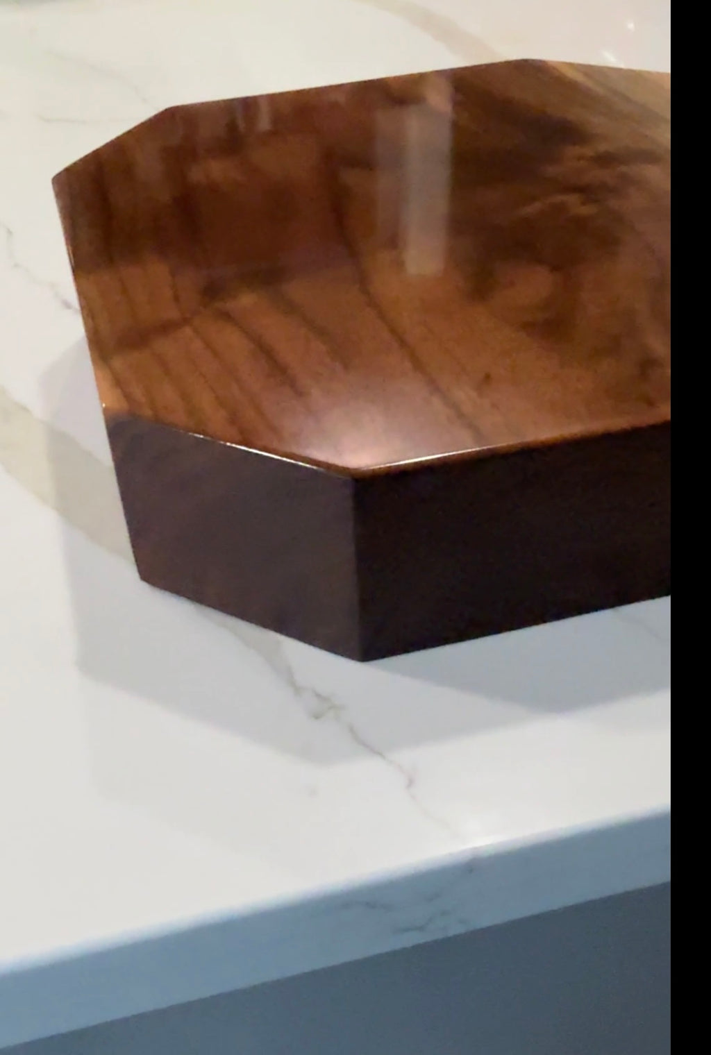 Heavy Duty Thick Walnut Cutting Board Octagon Shape with a Beautiful Finish