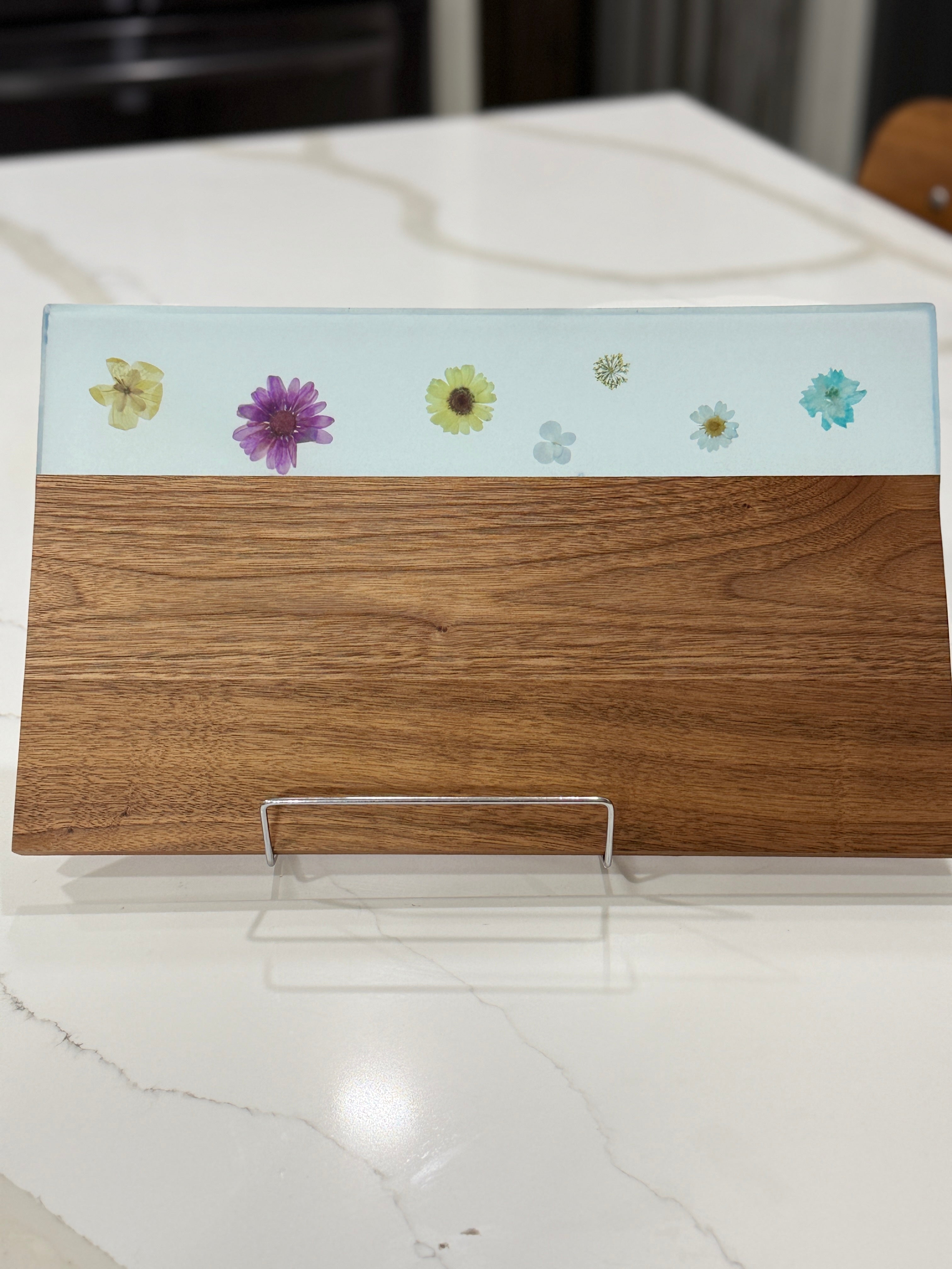 Blue Epoxy Cutting Board