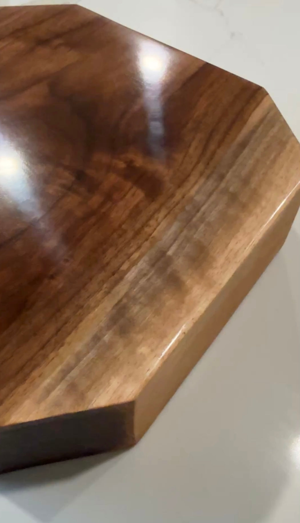 Heavy Duty Thick Walnut Cutting Board Octagon Shape with a Beautiful Finish