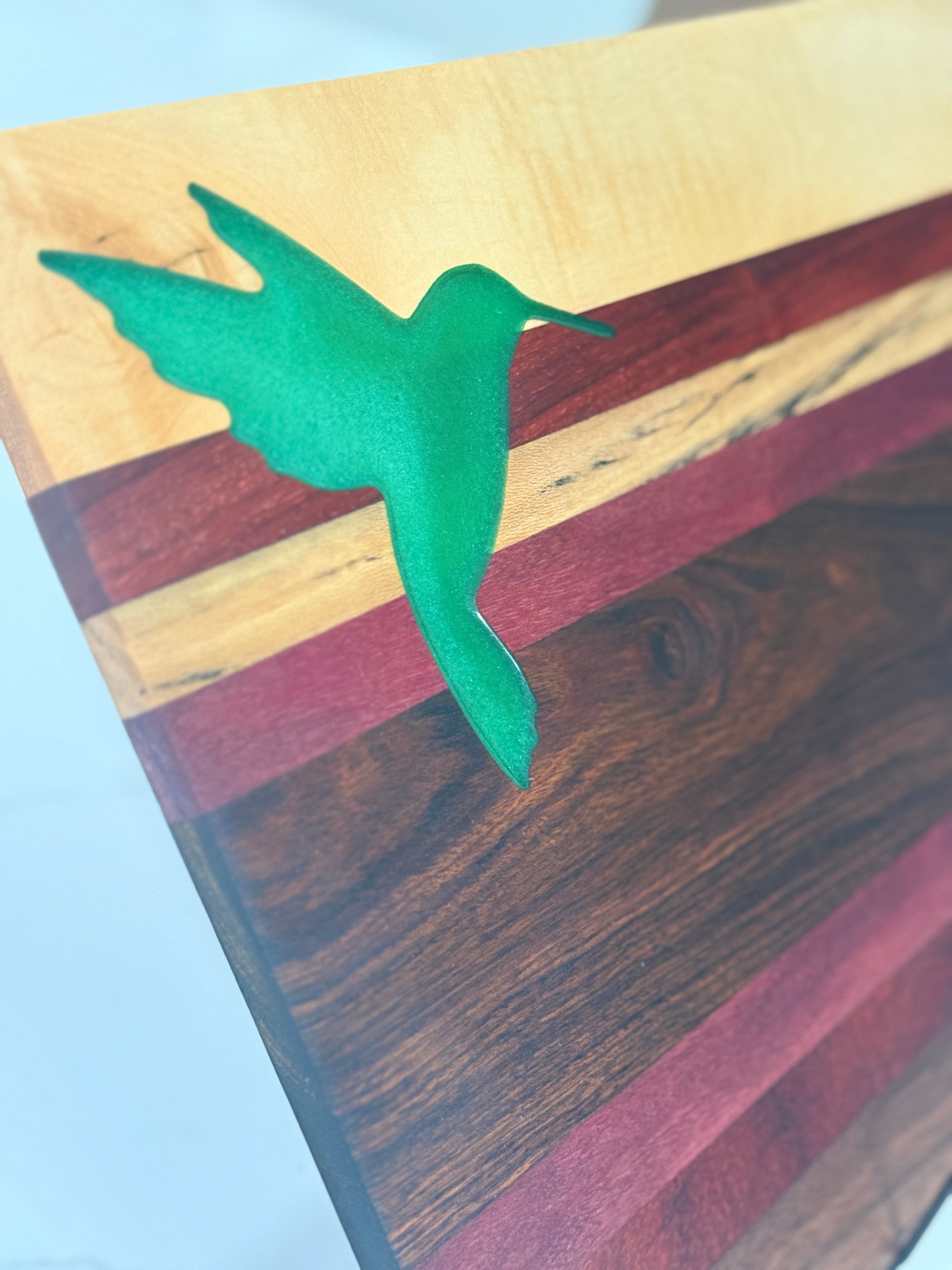 Green Hummingbird Inlay