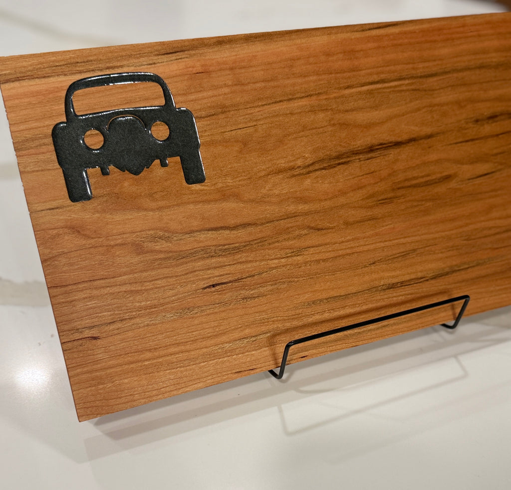 Car on Cherry Wood