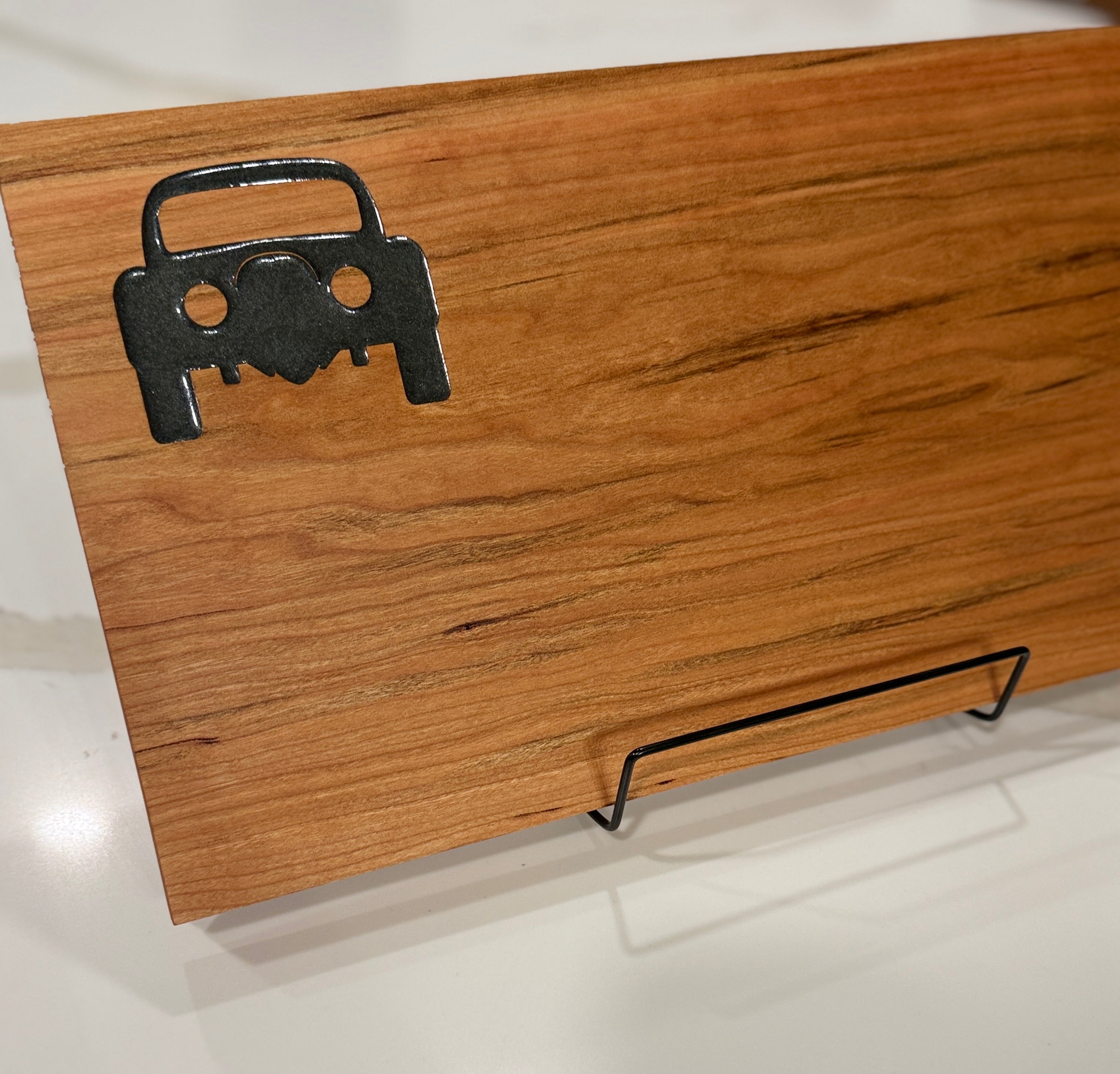Car on Cherry Wood
