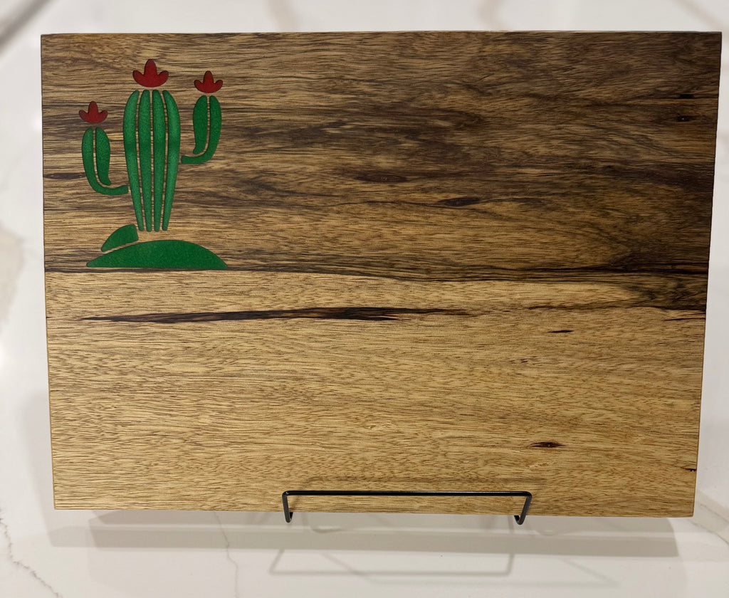 Arizona Cactus on Black Limba
