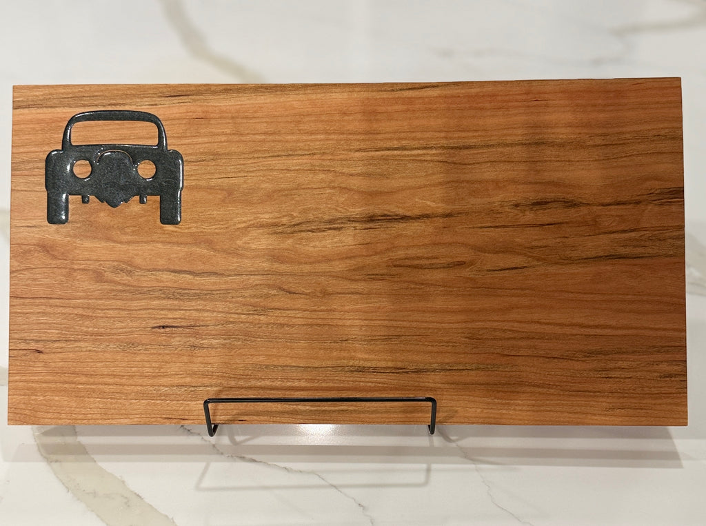 Car on Cherry Wood