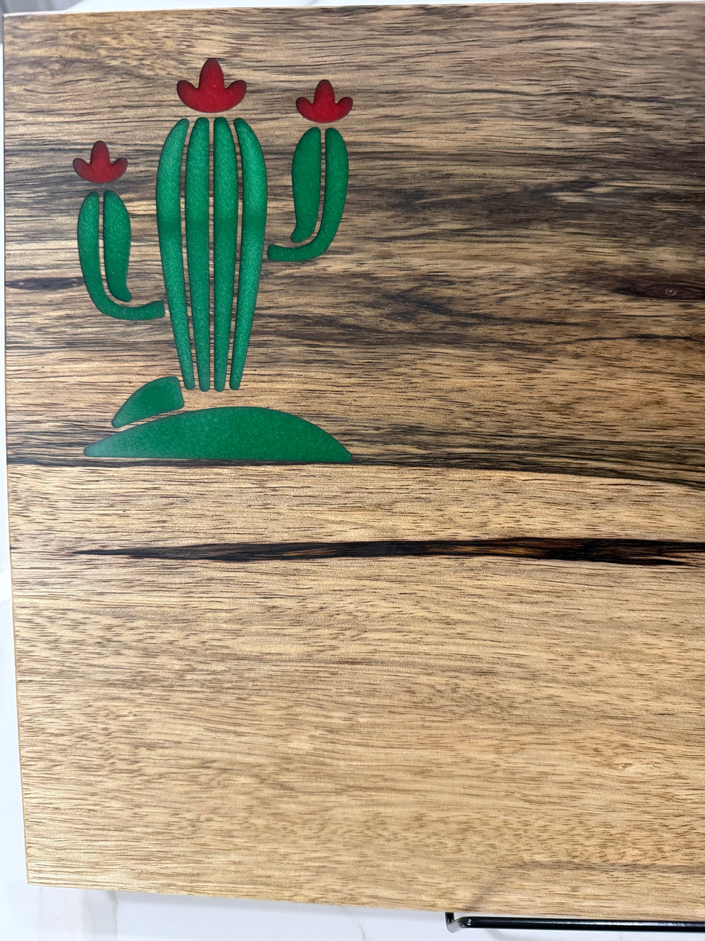 Arizona Cactus on Black Limba