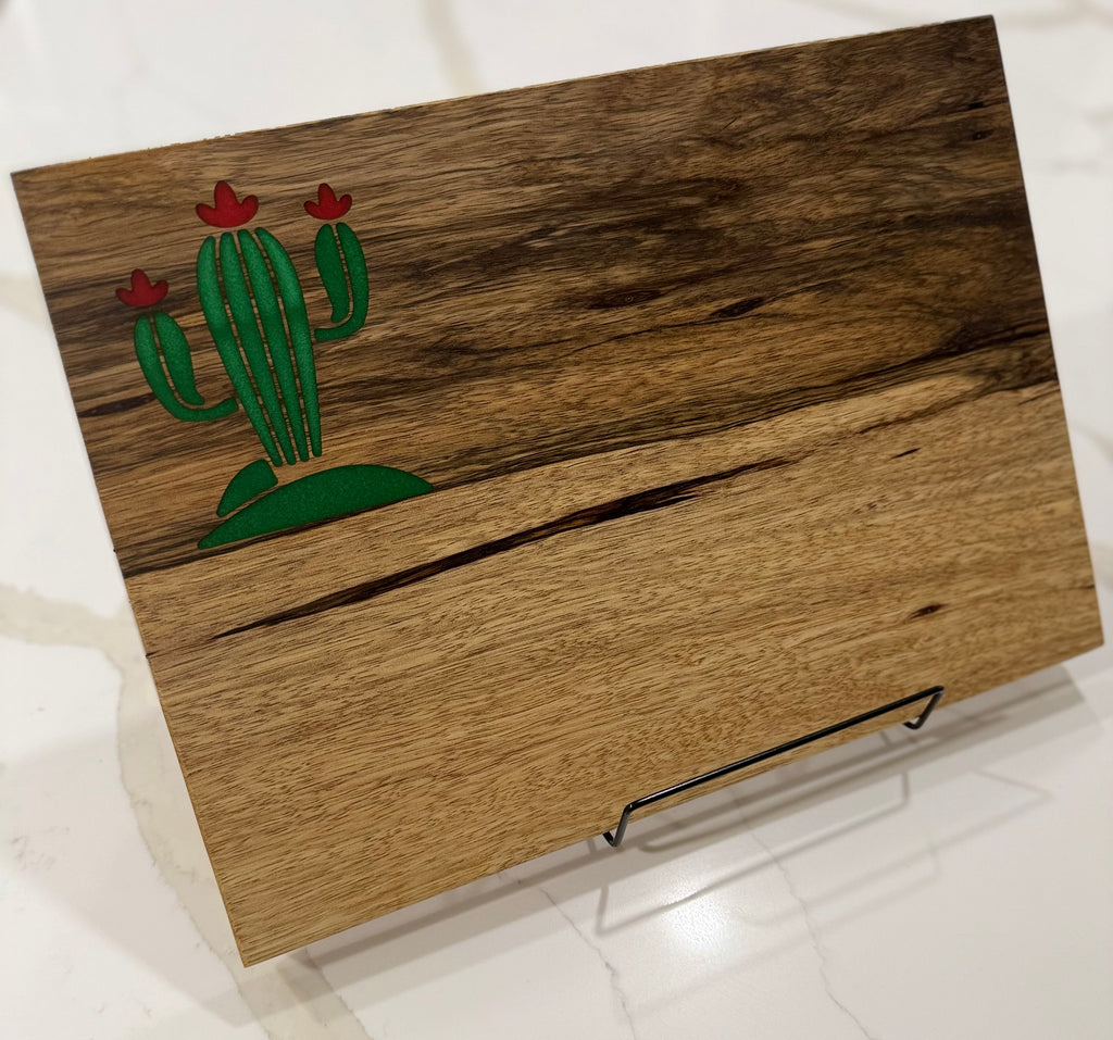 Arizona Cactus on Black Limba