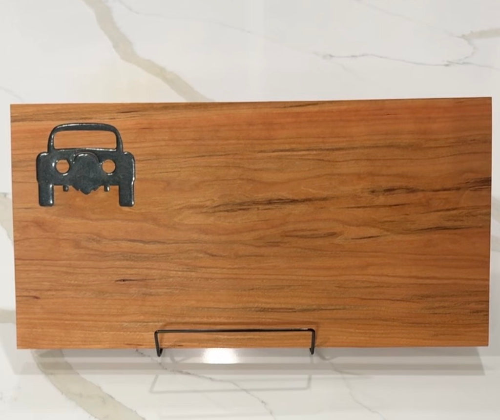 Car on Cherry Wood
